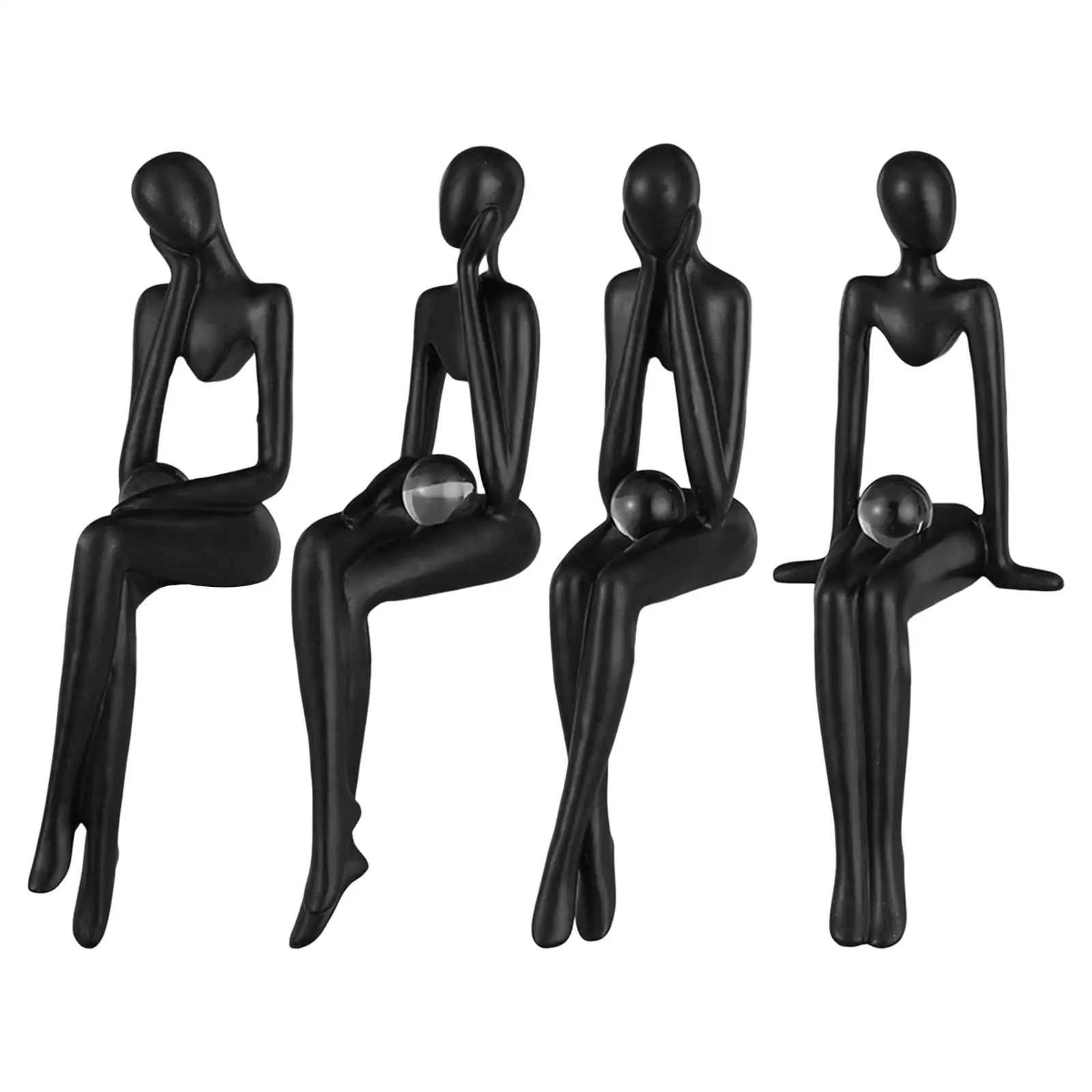 

Abstract Thinker Statue Resin Figurine Sculpture Collectible Crafts for Home Party Wedding Table Decoration Table Centerpiece