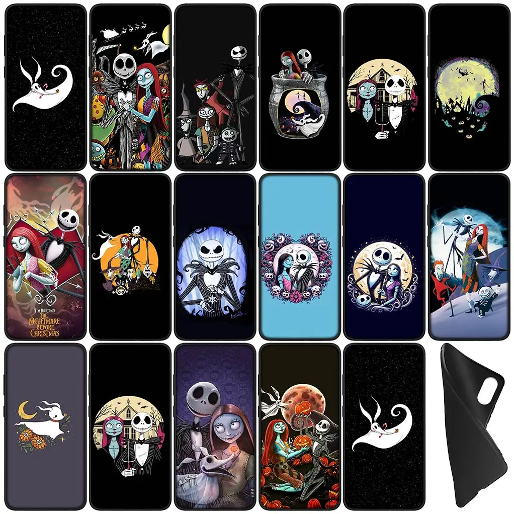 Чехол Jack Skellington с Салли кошмаром перед Рождеством для Samsung Galaxy S24 S23 Fe Ultra Plus A05 A55 A35