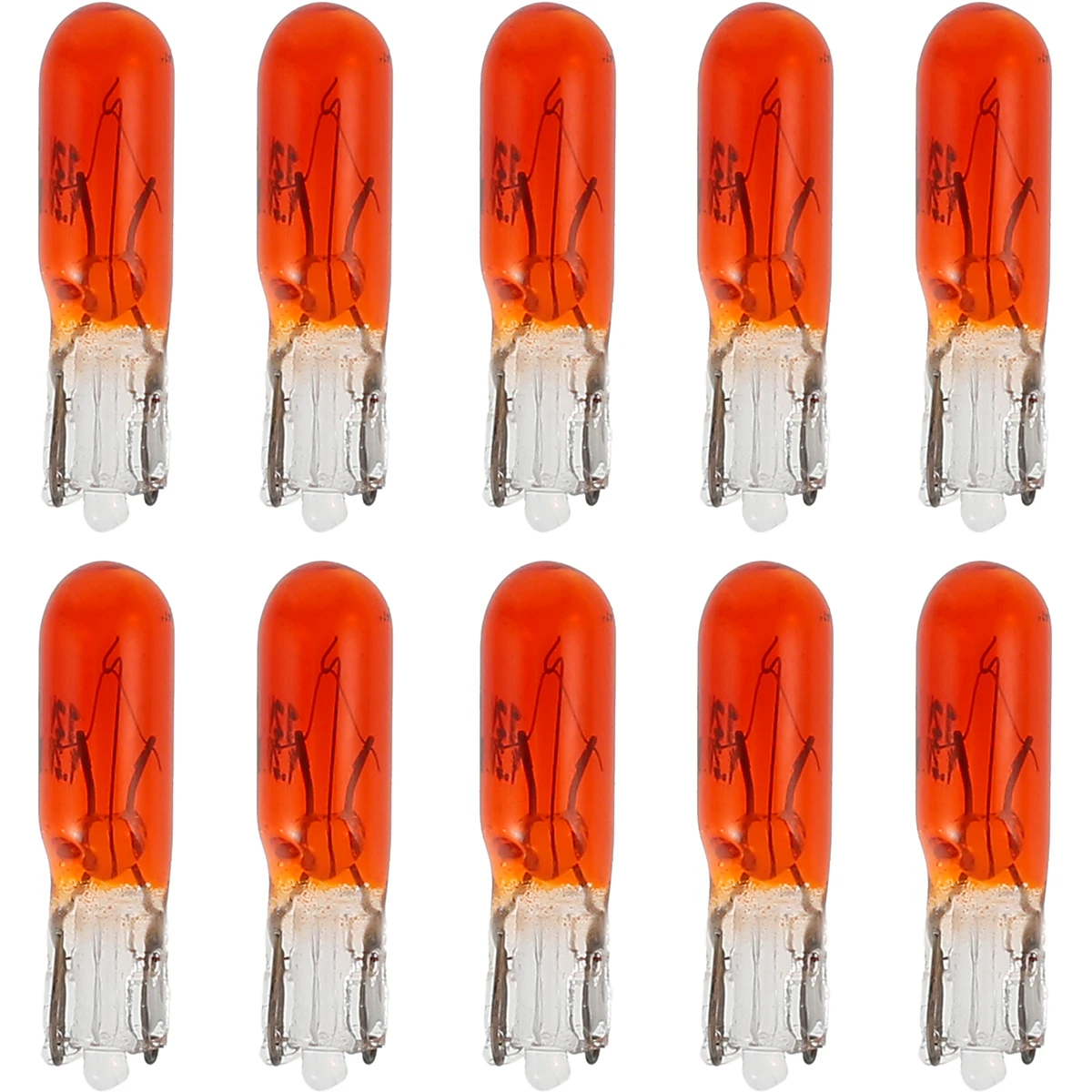 

new Dash Lights 10 PCS T5 12V Auto Halogen LED Bulbs 1.2W Instrument Cluster LED Bulbs UV Quartz Glass Dashboard Lights High