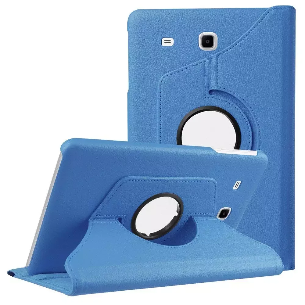 Rotating Smart Case PU Leather Cover for Samsung Galaxy Tab E 9.6