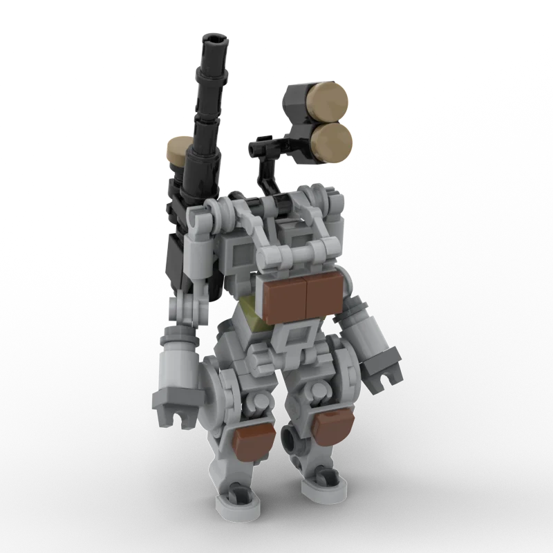 MOC Mobile костюм для девочки Женский робот модель Модульные строительные блоки