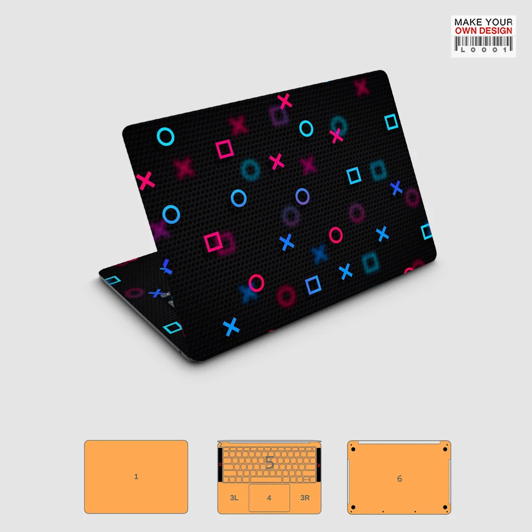Фото 3M020 красочная наклейка на кожу для Macbook Pro 15,4 2016 2017 2018 2019, полная потертая наклейка, защитная пленка для экрана №2