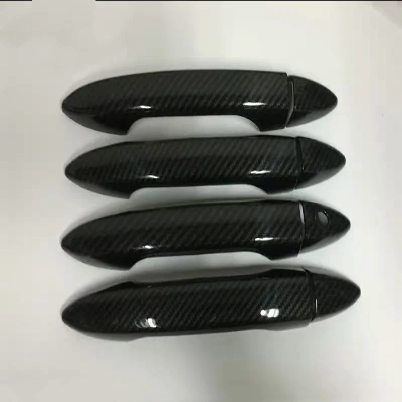 

1set Carbon Fiber Pattern Exterior Door Handle Cover Trim Sticker Pull Door Bowl For Honda For Accord 2013 2014 2015 2016 2017