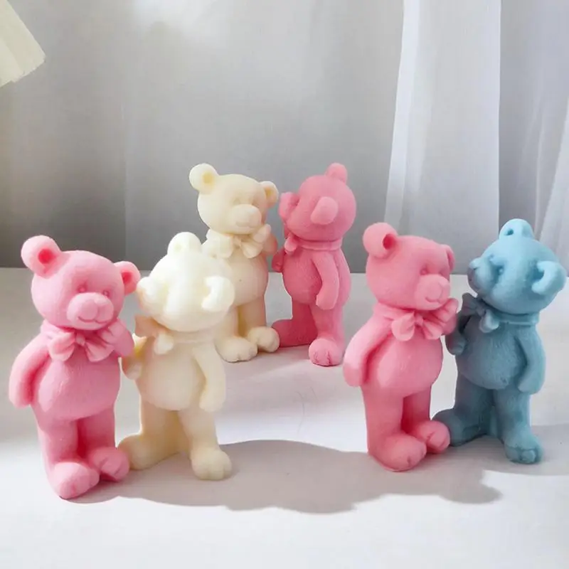 

Bear Candle Molds 2023 Cute Bear Candle Silicone Mold Fondant Mold With Cute Epoxy Mold Decor Cake Candle Owl Candle Mold