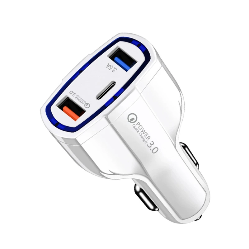 

Автомобильное зарядное устройство USB Type-C PD, быстрая зарядка QC3.0, быстрая зарядка для планшетов, адаптер USB QC3.0 для автомобиля