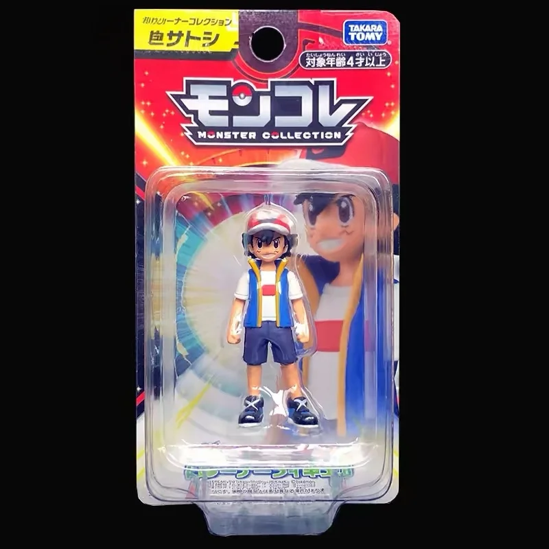 Фото Оригинальная коллекционная фигурка TAKARA TOMY Pokémon Moncolle Trainer - Masters Eight Series, гаражный набор для сборки, игрушка, подарок на день рождения для мальчика №5