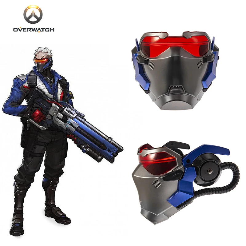 

Overwatch SOLDIER:76 аксессуары для косплея, мужские маски, реквизит для игры вокруг Cos, аксессуары для Хэллоуина, карнавала