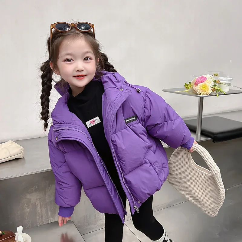 Стеганая куртка для девочек новинка 2023 зимняя детская стеганая утепленное