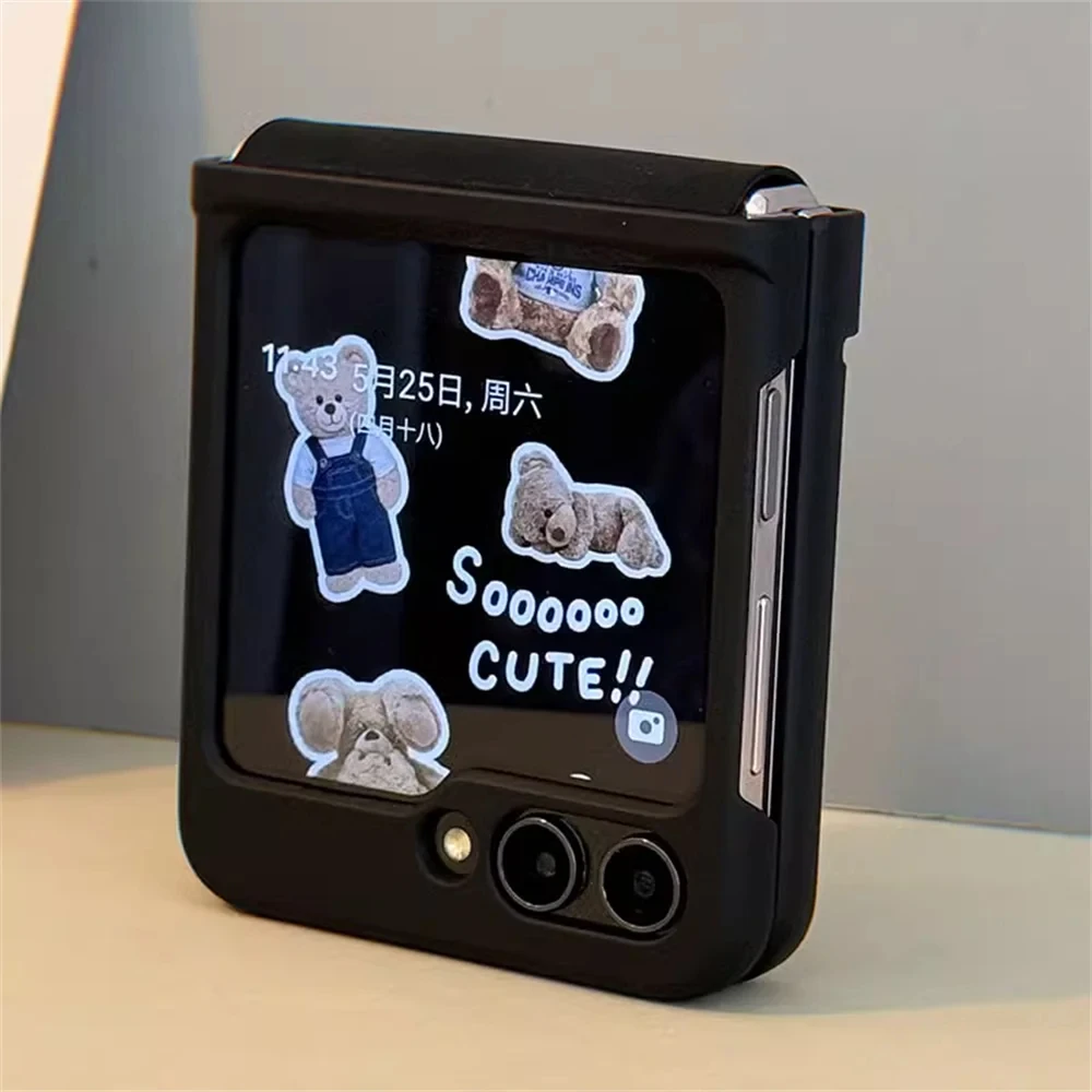 Корейский симпатичный защитный чехол с петлями на запястье для Samsung Galaxy Z Flip 6 Flip5