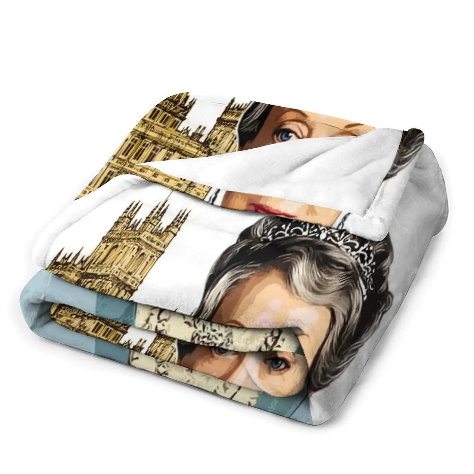 Одеяло фиолетовое в стиле аниме Downton Abbey Lady Crawley Рождественское украшение летнее