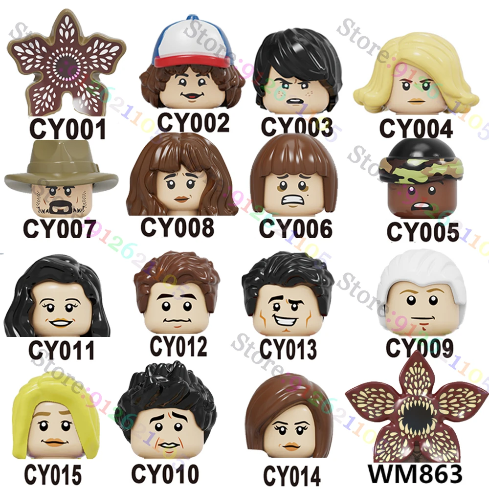 

Конструктор Demogorgon экшн-фигурки Дастин Хендерсон Майк Уилер одиннадцать Лукас Синклер Уилл бёрс игрушки для детей