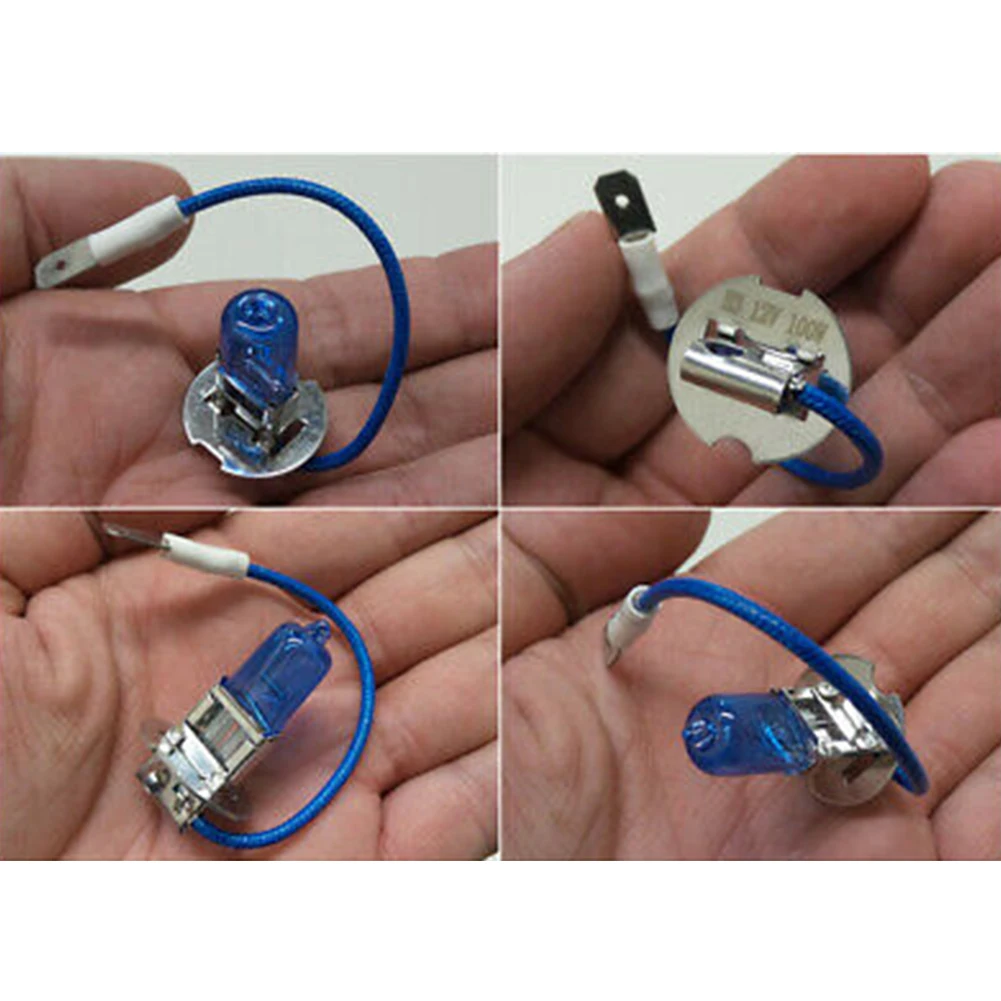 

1 Pair H3 Xenon White 100W 12V Halogen Headlight 1 Pair H3 Xenon White 100W 12V Halogen Headlight 1 Pair H3 Xenon White 100W 12V