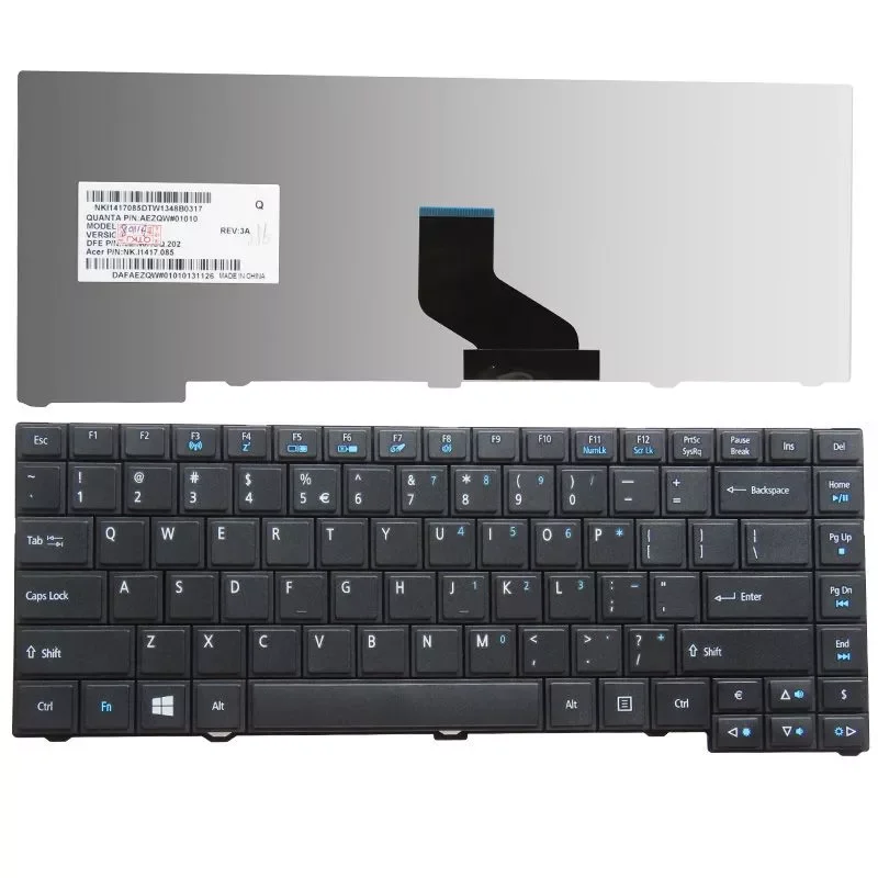 

GZEELE New Laptop US Keyboard For Acer TravelMate P243-M P243-MG Black E400HR 9Z.N6HSQ.21D