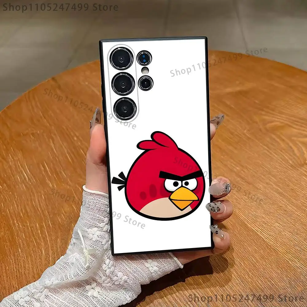 Фото Чехол для телефона Game A-Angry B-Birds для Samsung S25, S24, S21, S22, S23, S30, Ultra, S20, Plus, Fe, Lite, Note, 10,9,5G, черный чехол №4