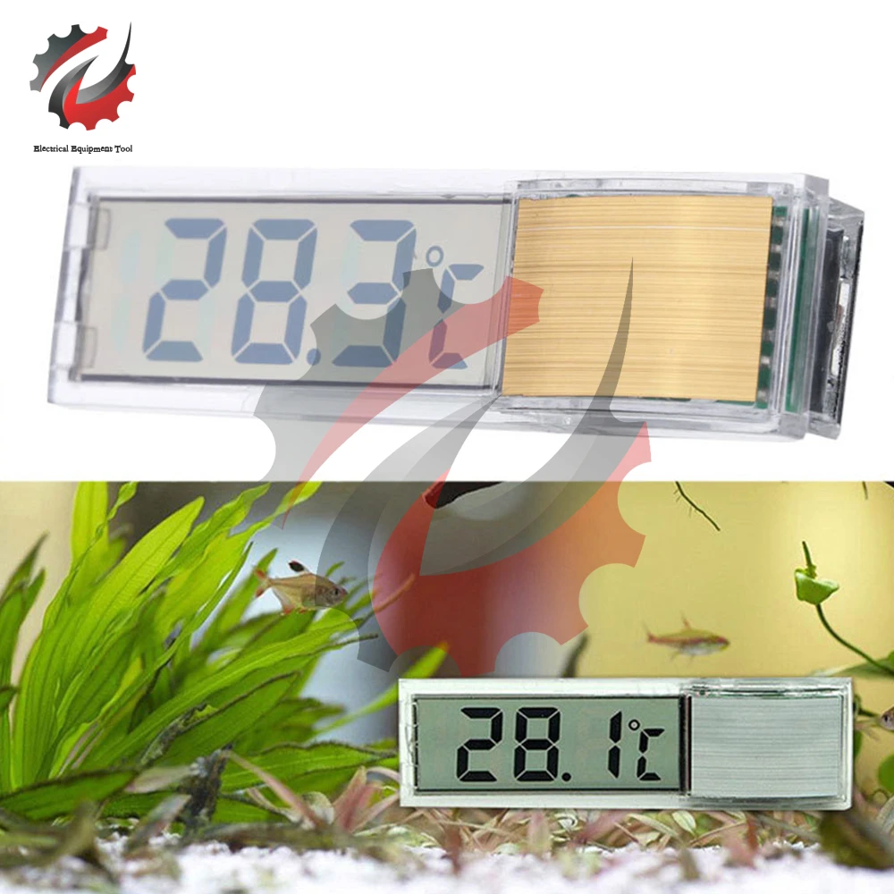 

3D Fish Tank LCD Digital Temperature Temp Meter Aquarium Thermometer Submersible Water Temperature Meter Car Temperature Tester