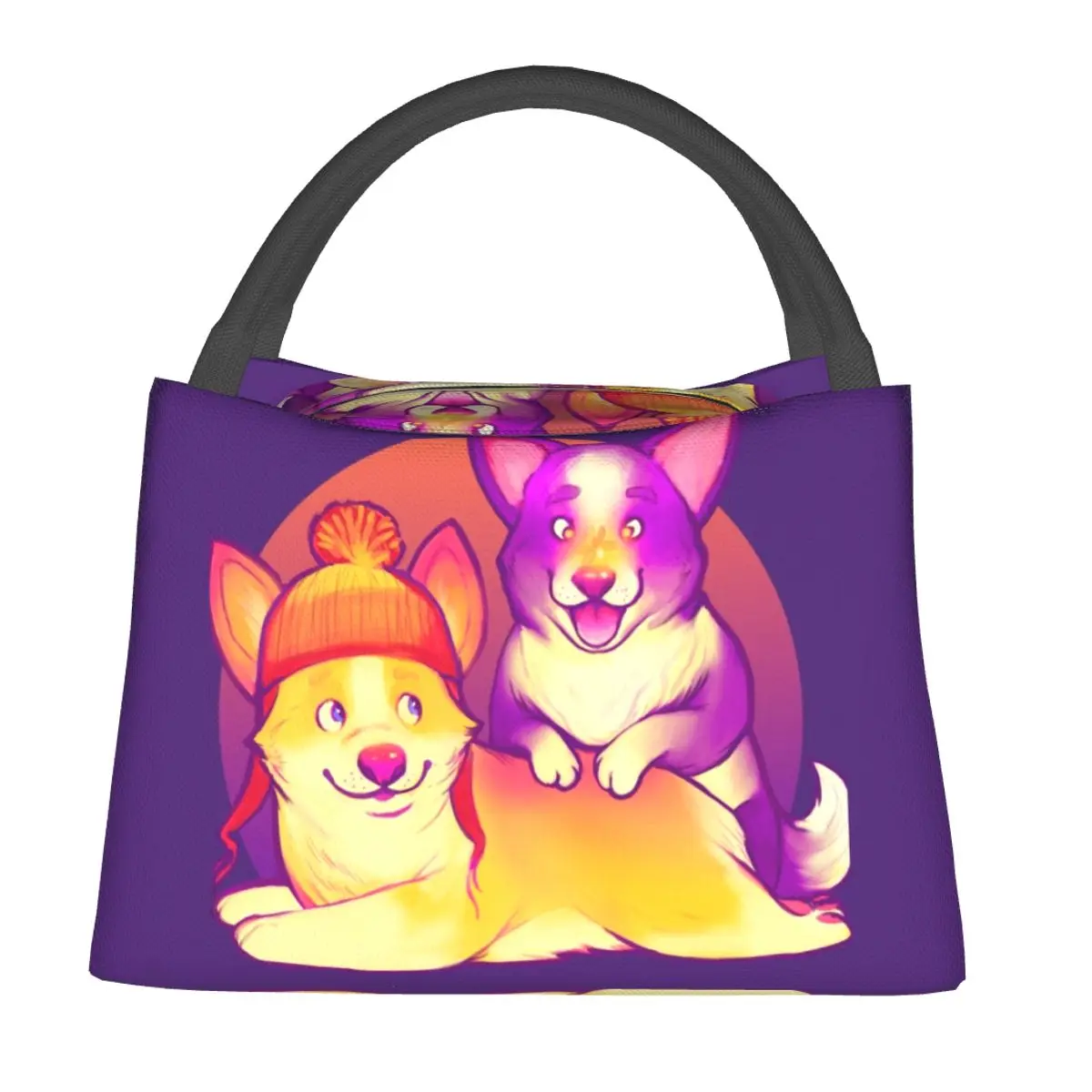 

Cunning Corgis Lunch Bag Women Travel Lunch Box For Women Funny Custom Thermal Lunch Bags Waterproof Convenient Cooler Bag