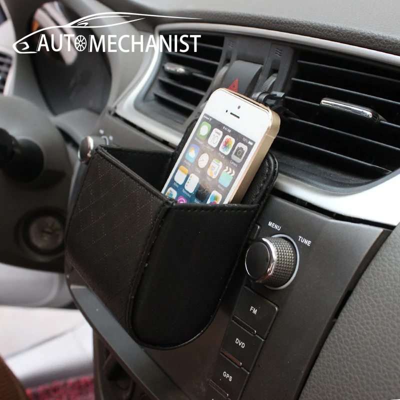 Органайзер для автомобиля "Car Organizers Bag Air Vent Hanging Storage Box For Phone Key Coin Bill Organizer Holder Dashboard Stowing Tidying Accessories on".