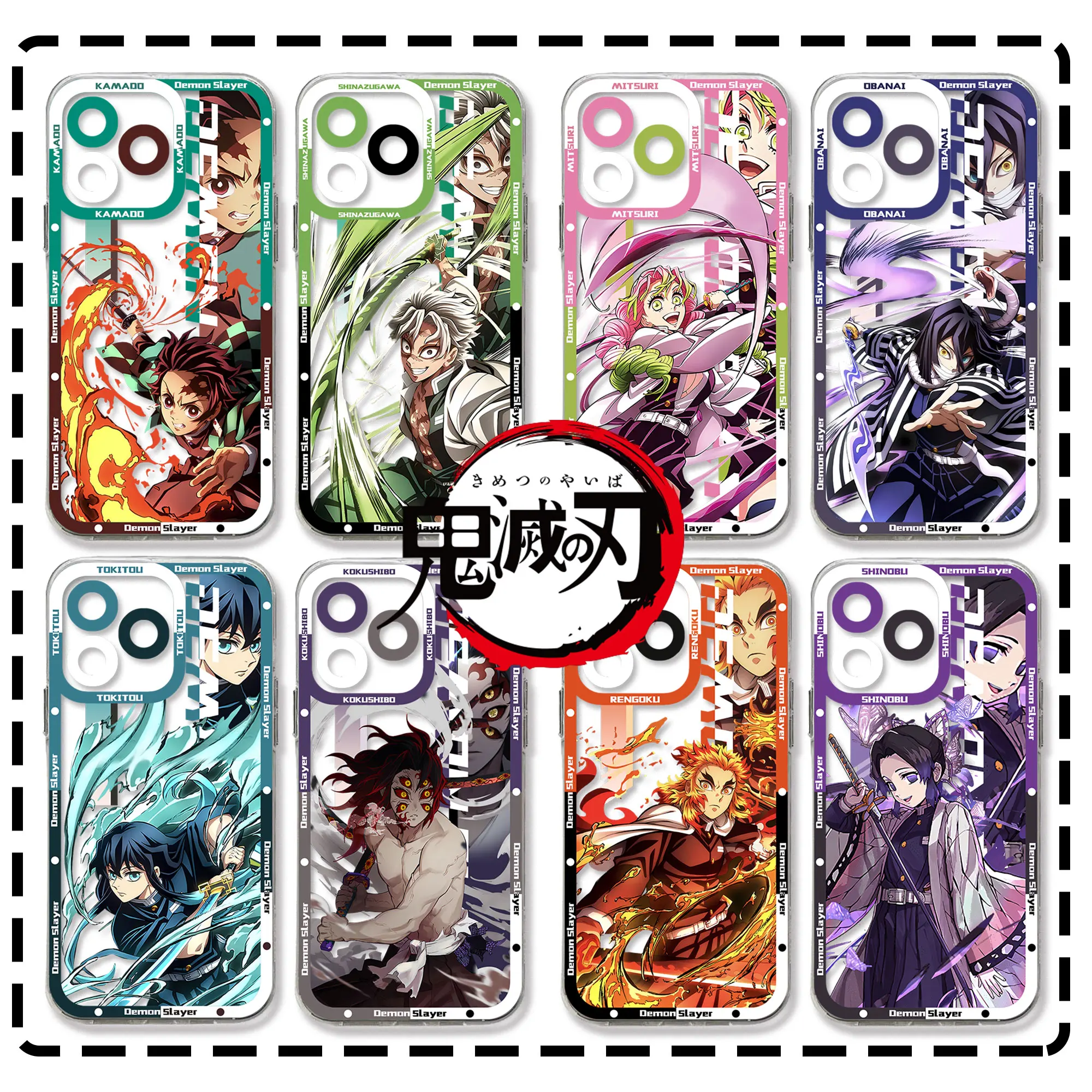 Прозрачный чехол Anime Cool New Demon Slayer для Samsung A73 A72 A71 A55 A52 A51 A50 A35 A33 A32 A31 A30 A24 A23 A22 A13 A12 A05 5G