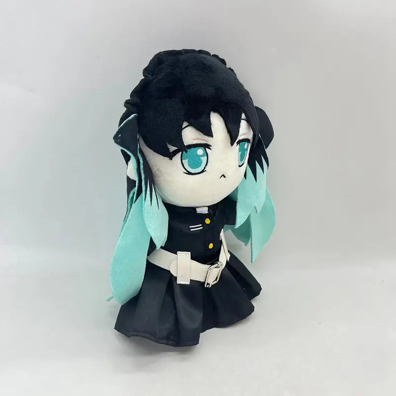Фото Kawaii Kimetsu No Yaiba Muichiro плюшевая анимэ кукла периферийная красивая супер милая трехмерная плюшевая кукла, игрушка в подарок №3