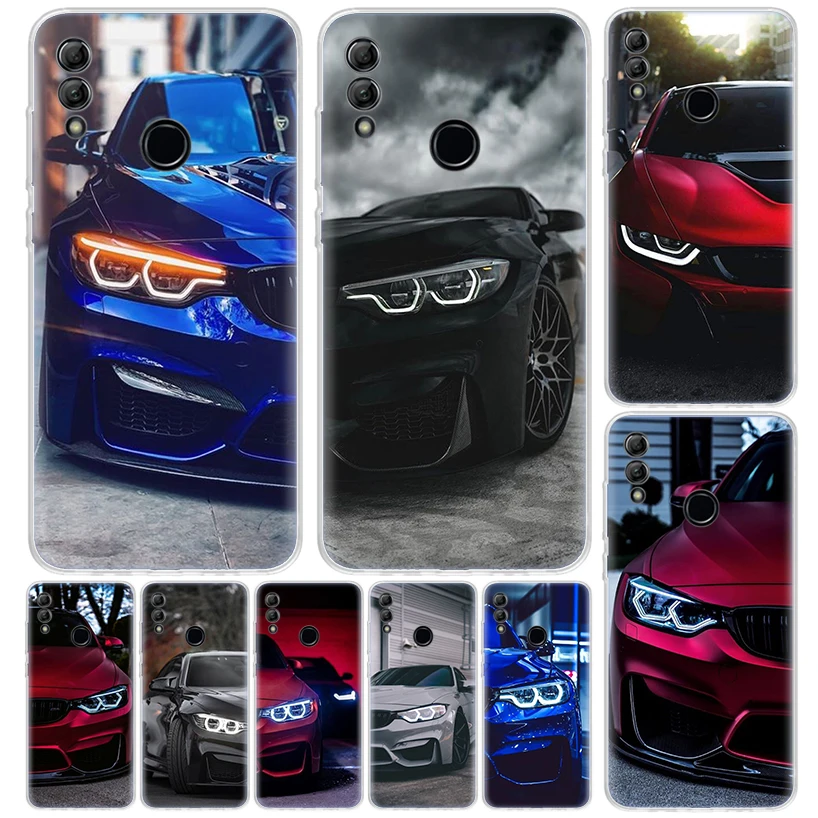 Blue Red Car M3 M4 Cover For Huawei Honor 10 Lite 9X 9 8S 8X 8A Phone Case Y5 Y6 Y7 Y9S P Smart Z 2019 2021 50 1020i Coque