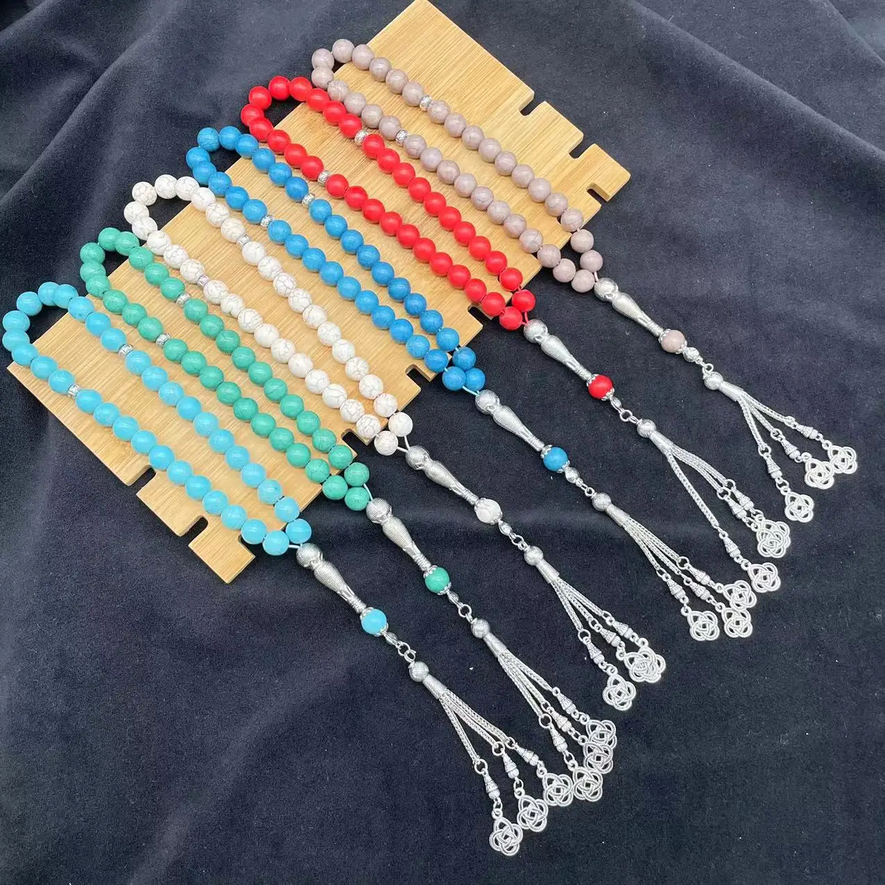 Бусины в виде мусульманских розаров 10 мм 33 дюйма