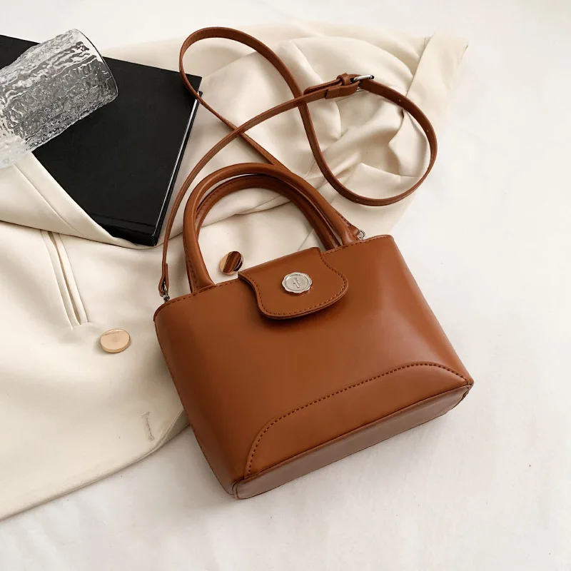 

Сумки-мешки через плечо для женщин 2023, зимняя Маленькая кожаная сумка через плечо, Женские однотонные женские сумки и кошельки