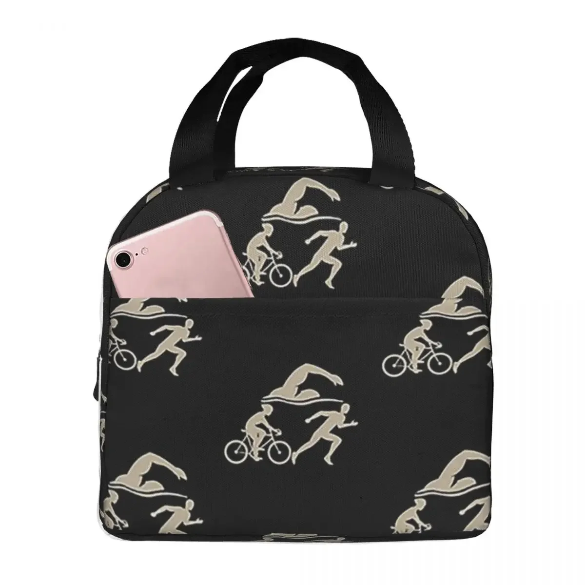 Триатлон - Сумки для обеда плавания на велосипеде триатмена изолированная