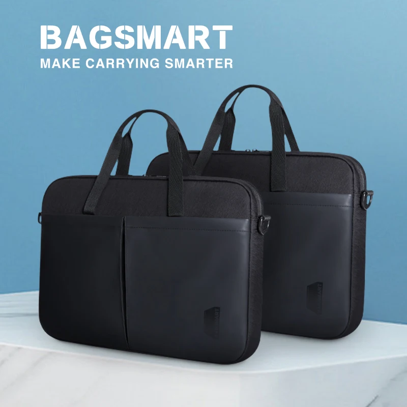

BAGSMART Men's Large Capacity Laptop Bag Business Travel Office Briefcase Computer Handbags for Ipad Macbook Air Pro 13/14 Case