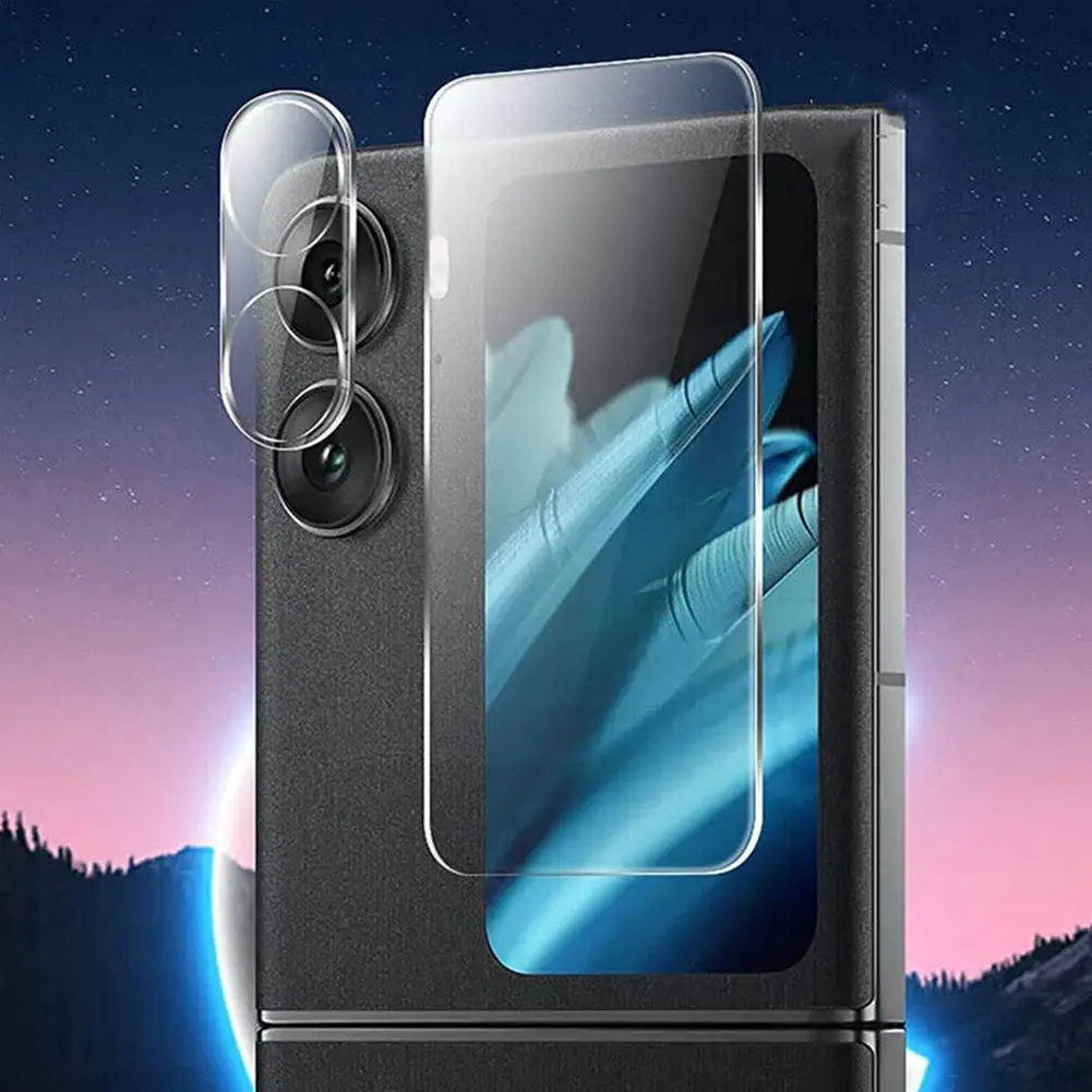 2 в 1 для OPPO Find N2 флип-протектор экрана из закаленного стекла Защита объектива