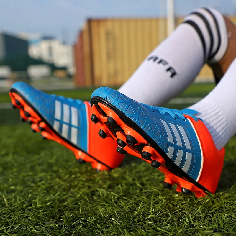 Children And Youth Outdoor Training Soccer Shoes Non-Slip Athletic Shoes For Both Men And Women Size 31-43 Lawn Soccer Shoes