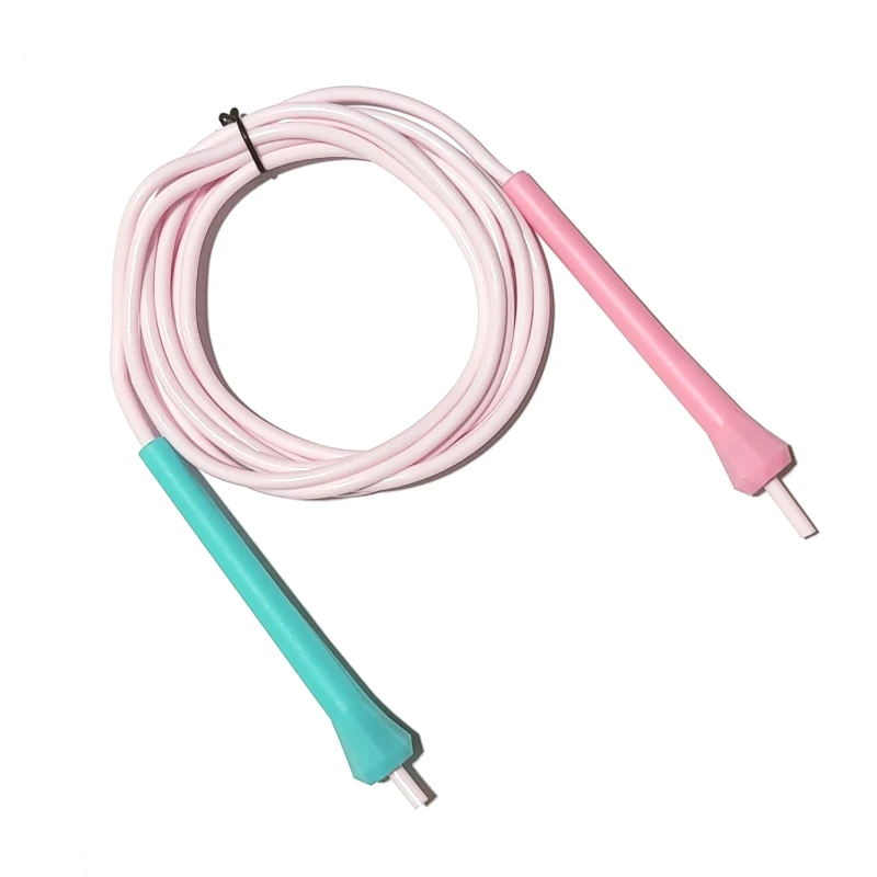 Скакалка Из ПВХ NEVERTOOLATE для людей ростом 2,8 м и меньше 90 г, 5 мм x 1,7 м, 80 А, недорогая, без логотипа, регулируемая