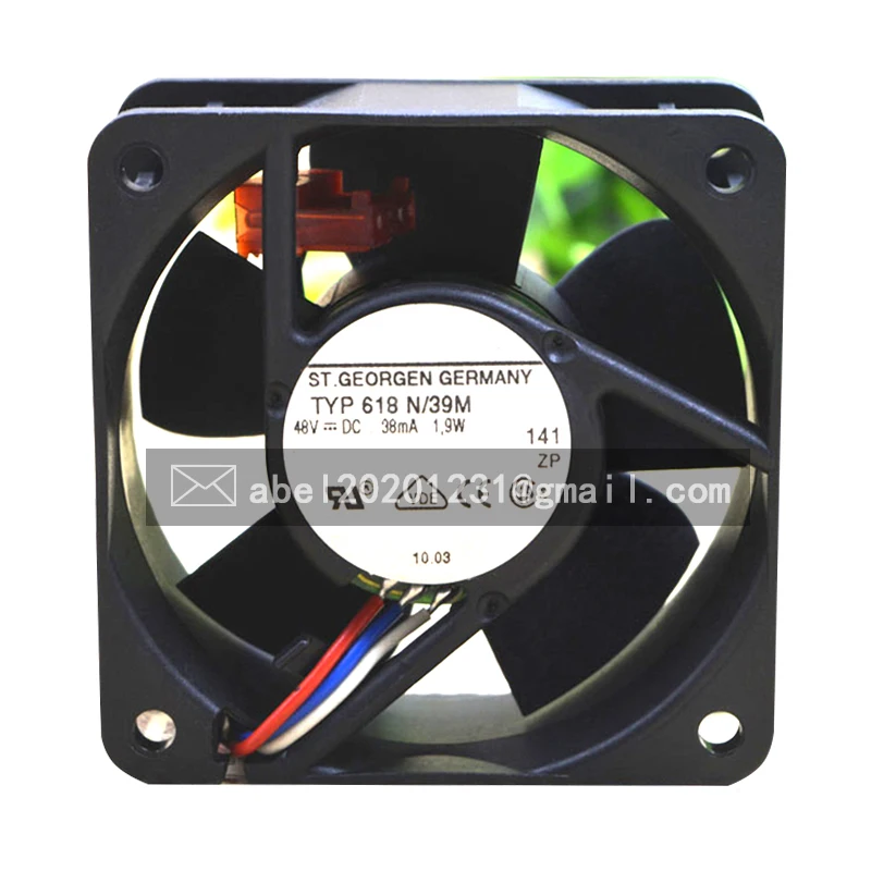 Совершенно новый оригинальный тип 618N/39M 618 N/39 M DC 48V охлаждающий вентилятор 6025 6CM 60*60*25MM
