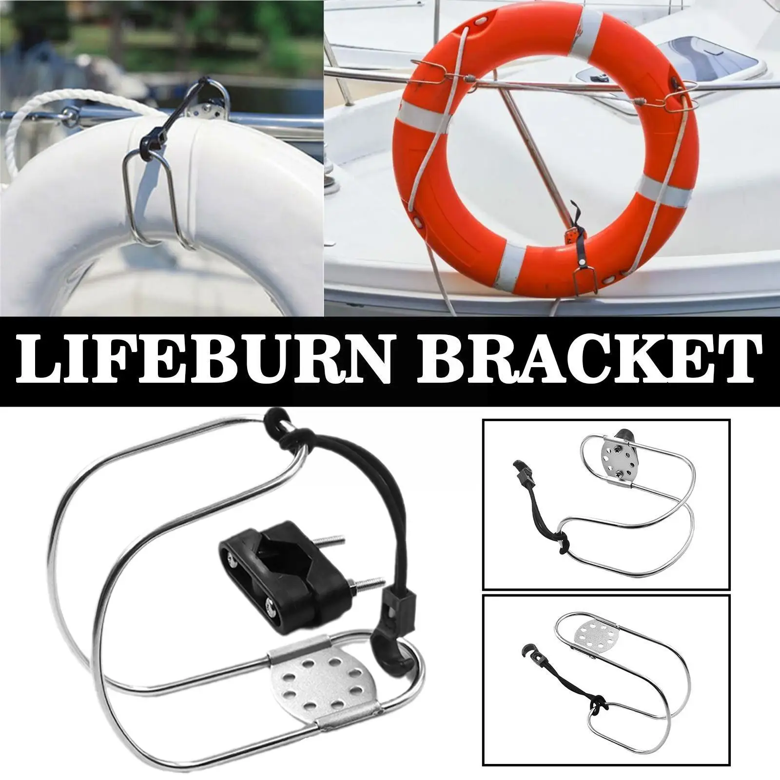 

Подкова спасательный круг сменный кронштейн прочный стальной морской держатель аксессуары спасательное кольцо для лодки каякинга Buoys D1z2