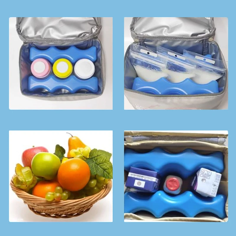 Pack Bag Water Injection Picnic Travel Lunch Box Fresh Food Storage,1pcs