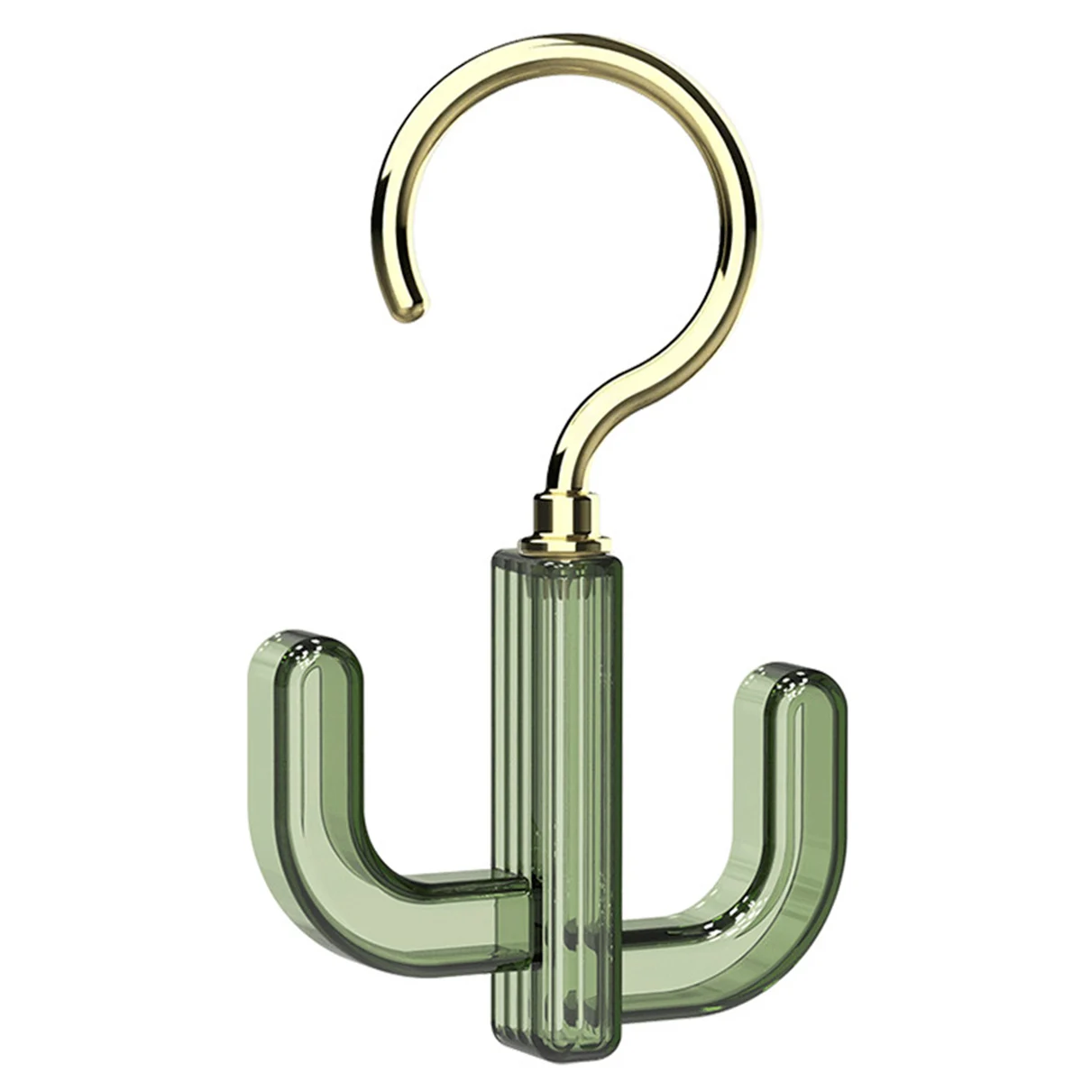 Twirl Hooks Cactus Shaped Hangers for Closet 360 ° Rotatable Hook Creative Decroative Wardrobe Bag Hook with 2 Claws Belt Hanger