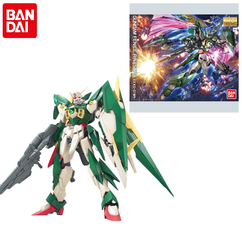 

Original Bandai Gundam Anime Figure 1/100 MG 186 Gundam Fenice Rinascita XXXG-01Wfr Assembly Model Anime Action Figures Toys