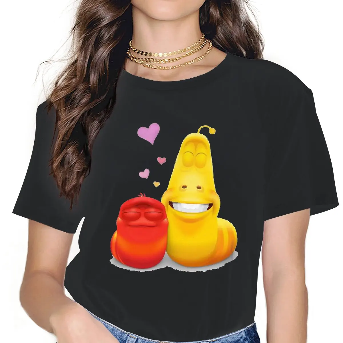 

Love Female Shirts LARVA Large Vintage Women Clothing Harajuku Casual Feminine Blusas