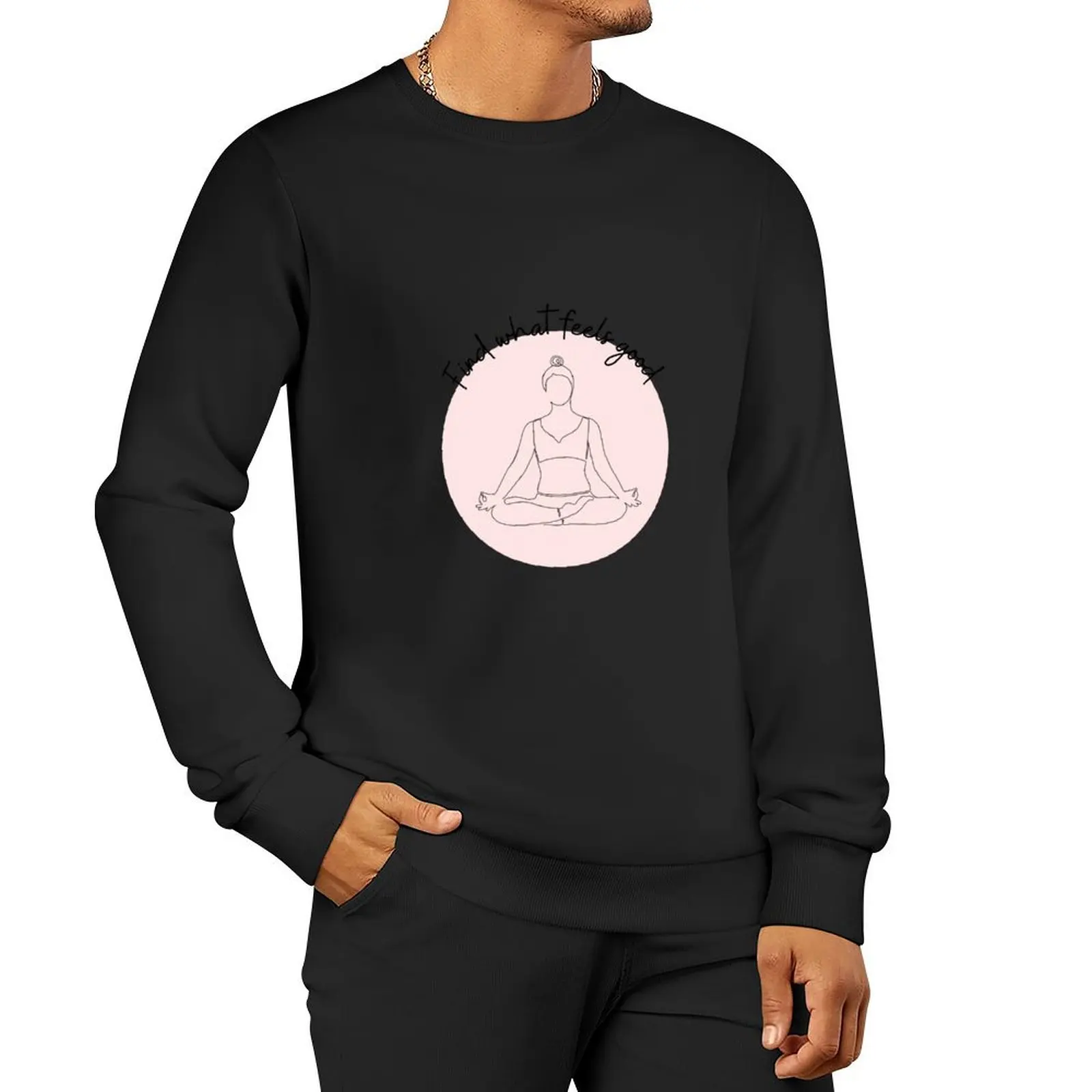 Find What Feels Good - Yoga YWA (розовый/персиковый) пуловер с капюшоном осенняя одежда мужское