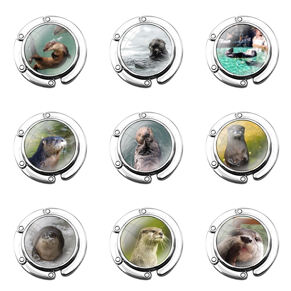 Складной крючок для кошелька женского стола сумки хранения складной декор Lutra lutra