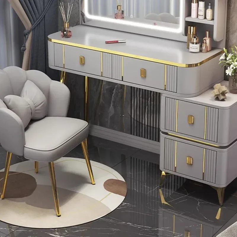 Серый туалетный столик зеркало органайзер роскошный мебель для спальни