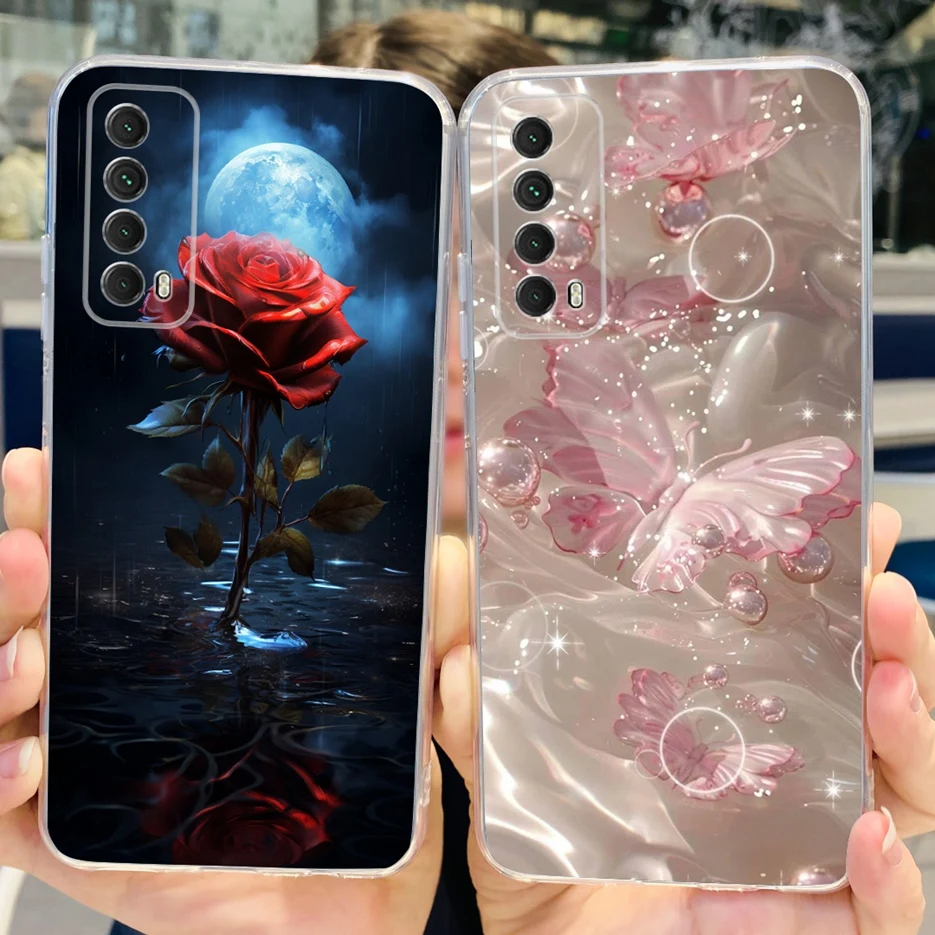 Для Huawei Y7a чехол для смартфона 2021 дюймов стильный окрашенный Чехол Мягкий