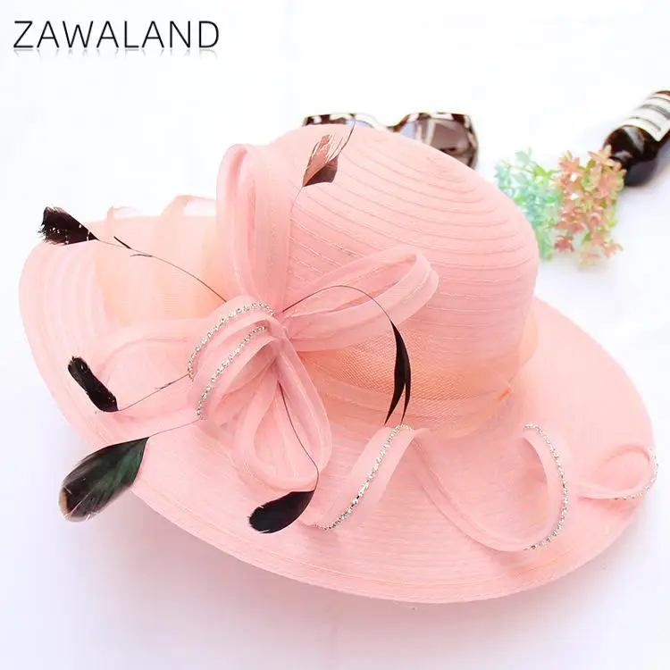 

Women's Summer Hat Elegant Retro Flower Sun Hat Fashion Solid Color Large Brim Uv Protection Outing Sunscreen Sun Hat