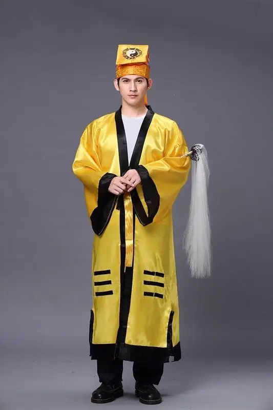 Костюм Taoist для взрослых 3 цвета 150-190 см фонарь тайцзи халаты и платье с шляпой Whick