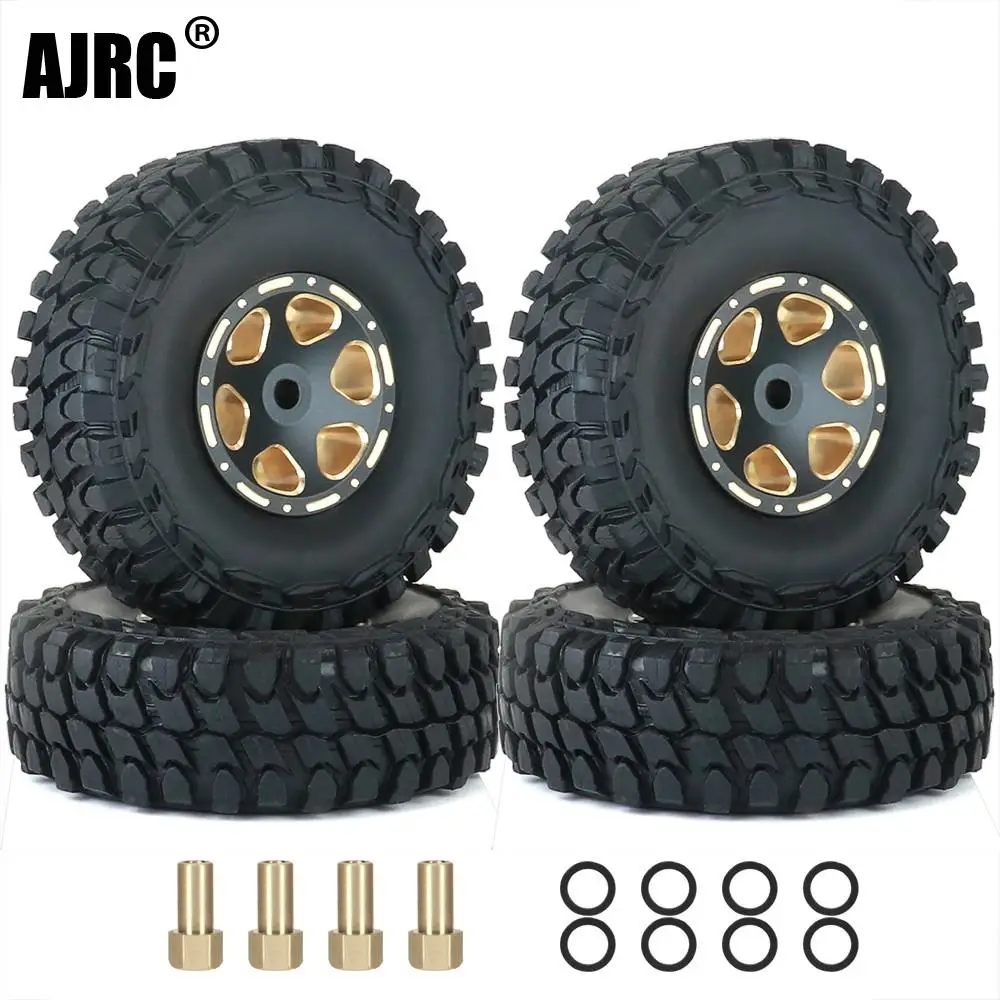 

Wheel Hubs & Rubber Tyres Set For 1/24 Rc Crawler Car Axial Scx24 Axi90081 Axi00002 Axi00004 Axi0005 Axi0006 Wheel Tire Parts