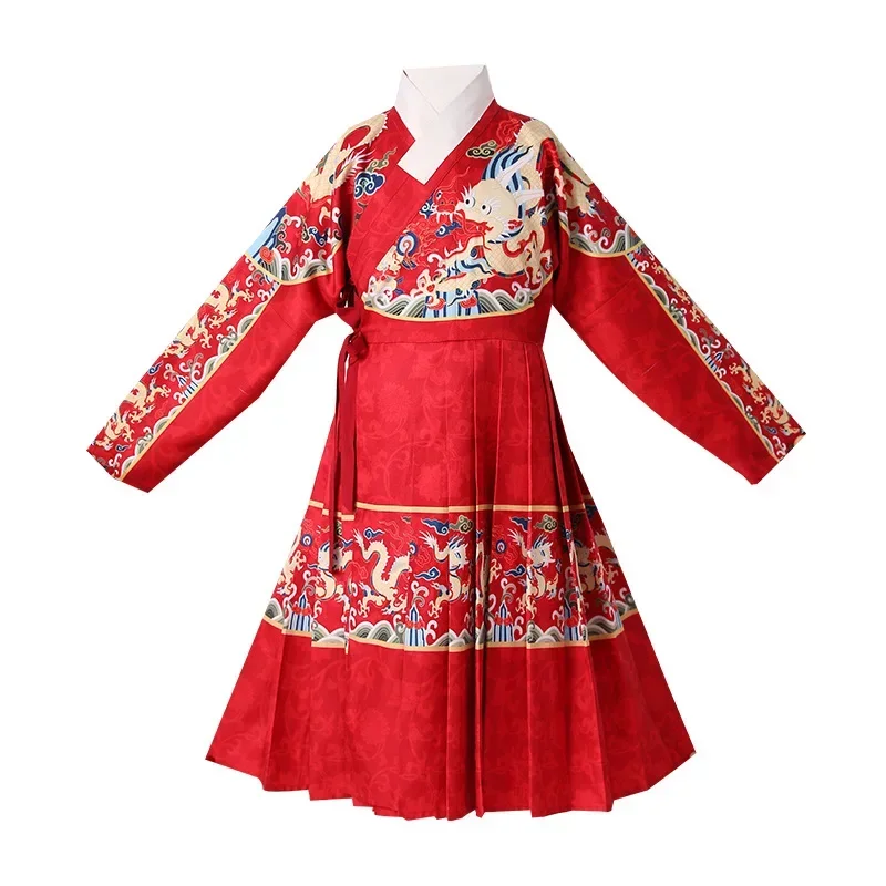 Детский костюм ханьфу Тан в китайском стиле старинного молодого мастера Sinology для