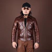 sd1888 cidu asian size mens super quality slim vintage genuine italian tuscany cow leather rider jacket