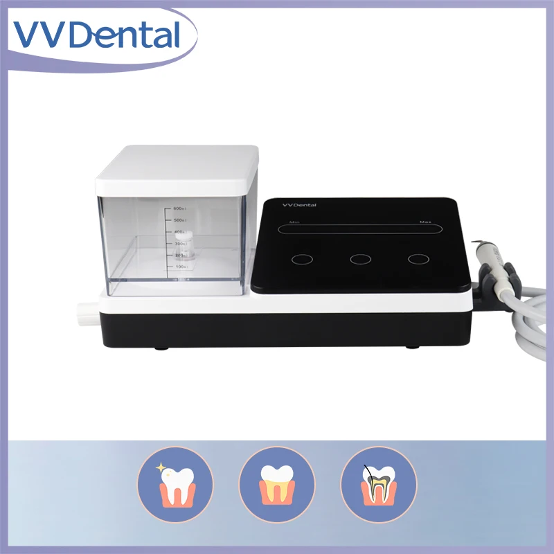 Фото Ультразвуковой скалер VVDental с 10 насадками и наконечником со светодиодной подсветкой, оборудование для чистки зубов для удаления зубов, пародонтии, эндодонтического №1