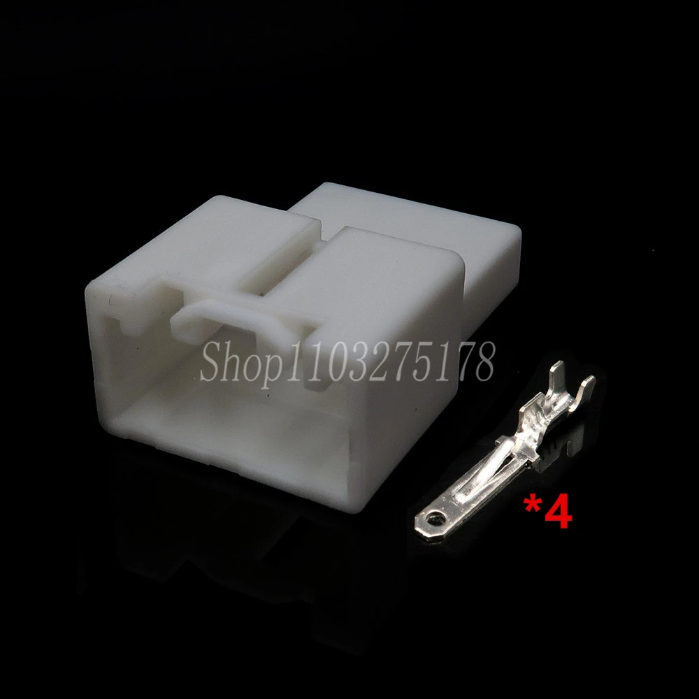 1 комплект, 4 контакта 7183-4347 автомобильный динамик, звуковой сигнал, пластиковый корпус, негерметичный разъем, проводная розетка для Ford Mondeo Mazda