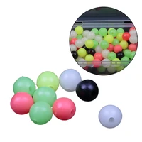 100pcs fishing space beans round float balls stopper fishing bead carp rig making beads plastic lures tackle accessories