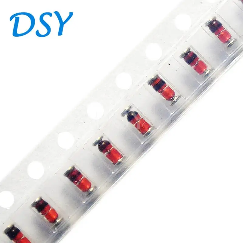 100 шт., 1 Вт Диод Зенера ZMM5V1 ZMM3V0 3V3 3V9 4V7 5V1 7V5 8V2 10V 12V 15V 16V 18V 20V 24V LL41 3,3 V 3V3 33V 43V 47V 15V диод SMD